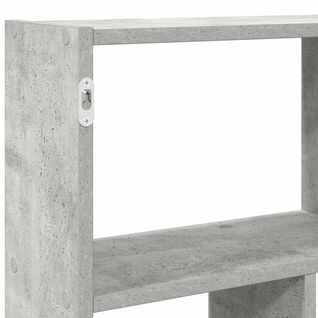 vidaXL Würfelregal 12 Fächer Betongrau Holzwerkstoff