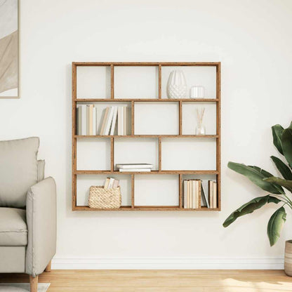 vidaXL Étagère cube 12 compartiments effet bois recyclé Bois d'ingénierie