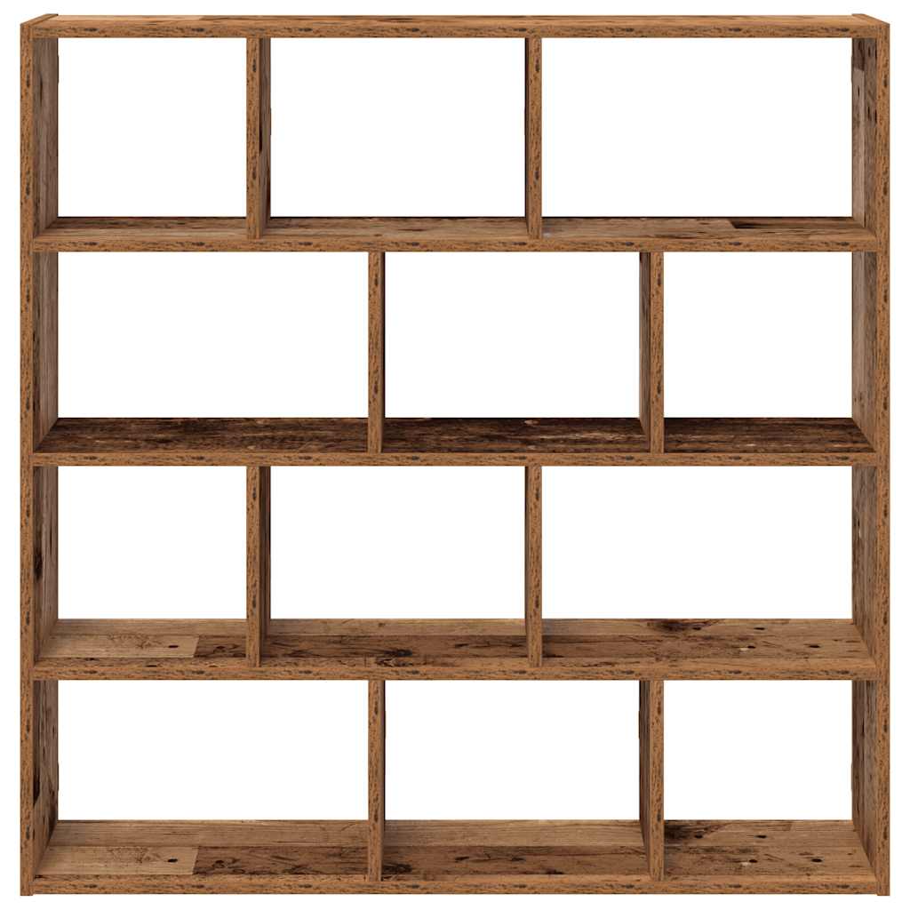 vidaXL Étagère cube 12 compartiments effet bois recyclé Bois d'ingénierie