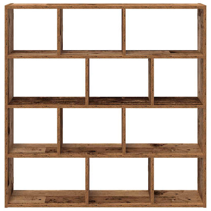 vidaXL Étagère cube 12 compartiments effet bois recyclé Bois d'ingénierie