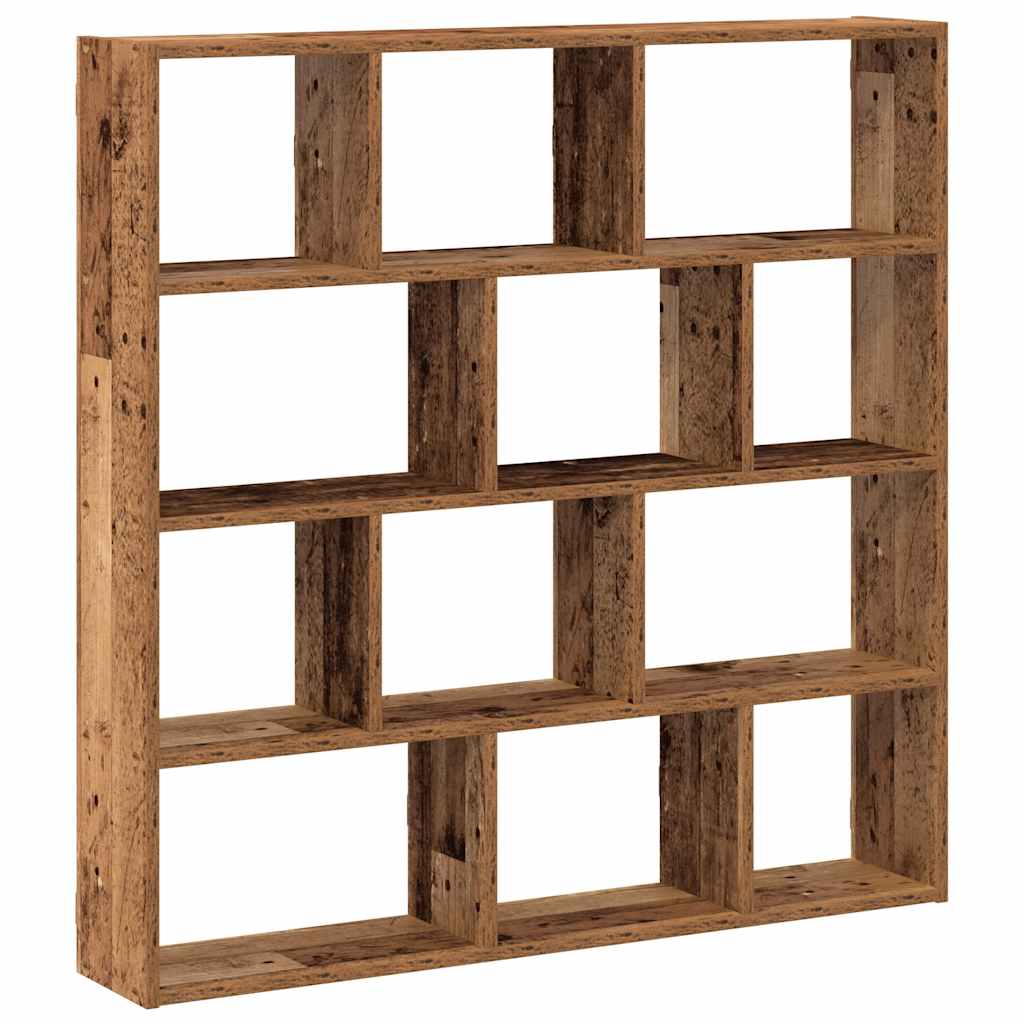 vidaXL Étagère cube 12 compartiments effet bois recyclé Bois d'ingénierie