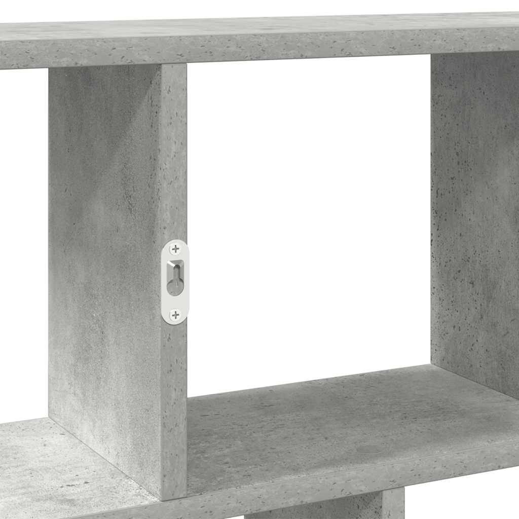 vidaXL Würfelregal 12 Fächer Betongrau Holzwerkstoff