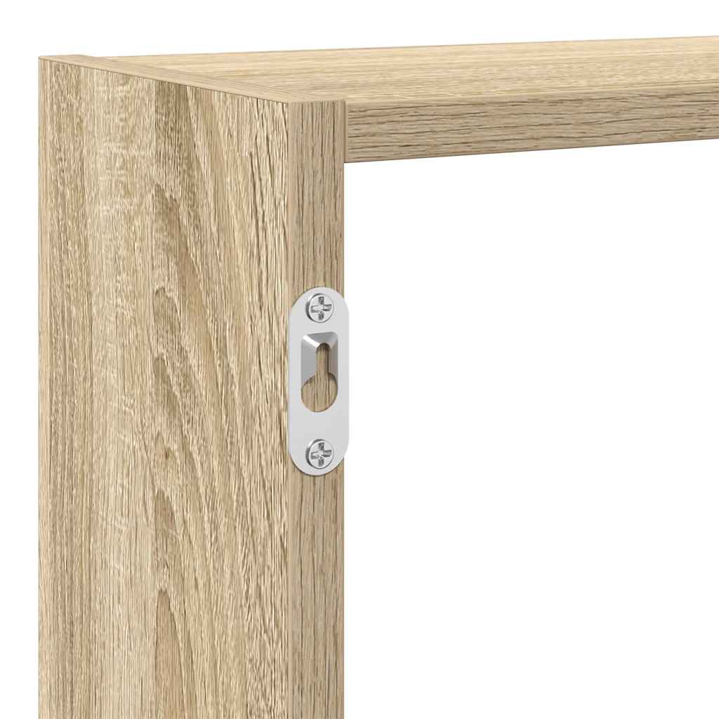 vidaXL Étagère cube 7 compartiments chêne Sonoma bois d'ingénierie