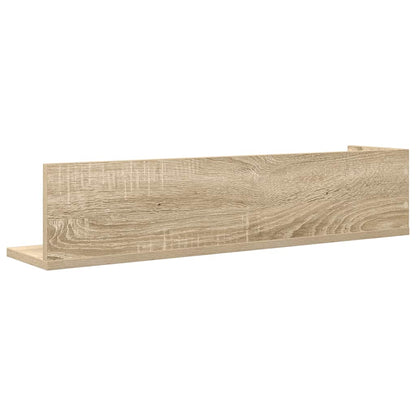 vidaXL Wandregale 2 Stk. Sonoma-Eiche 75x16,5x16,5 cm Holzwerkstoff