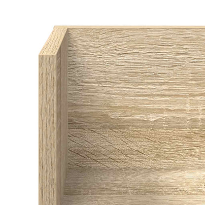 vidaXL Wandregale 2 Stk. Sonoma-Eiche 75x16,5x16,5 cm Holzwerkstoff