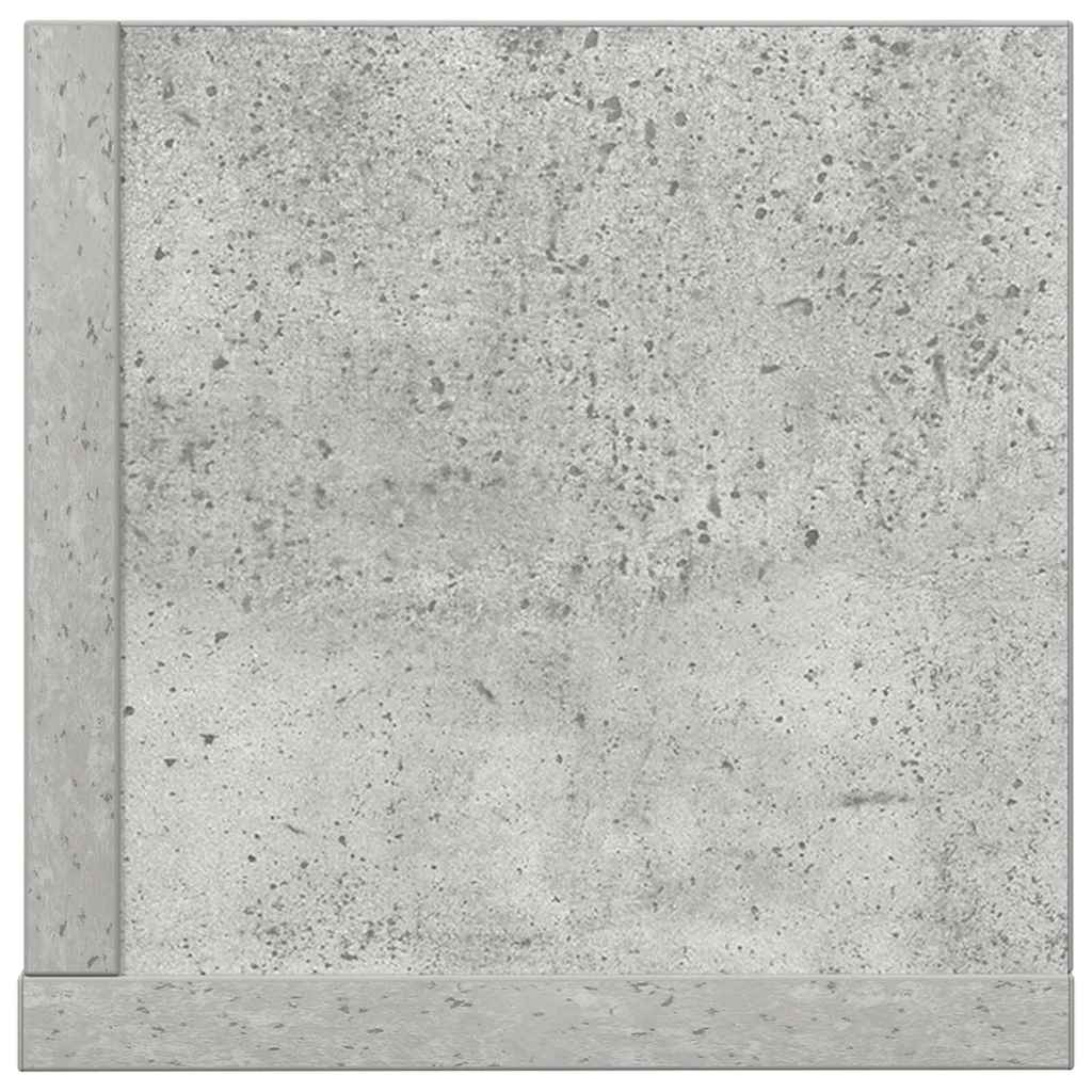 vidaXL Étagères murales 2 pcs Gris béton 75x16,5x16,5 cm Bois d'ingénierie