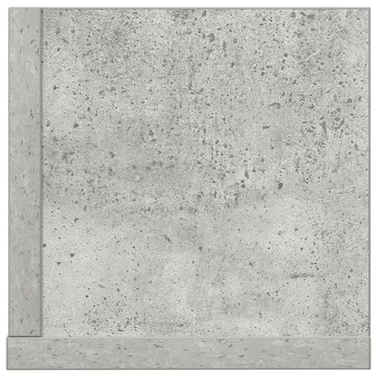 vidaXL Étagères murales 2 pcs Gris béton 75x16,5x16,5 cm Bois d'ingénierie