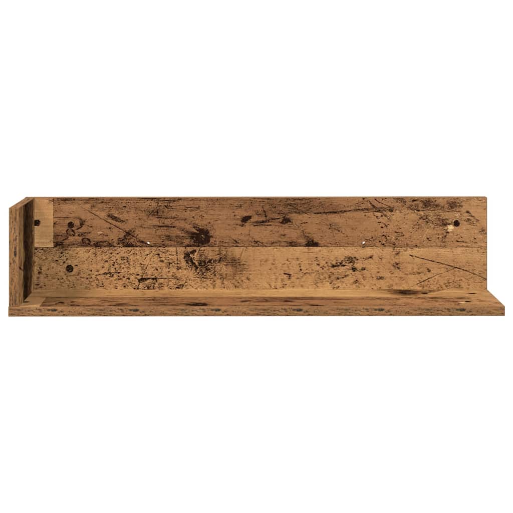 vidaXL Wandregale 2 Stk. Altholz-Optik 75x16,5x16,5 cm Holzwerkstoff