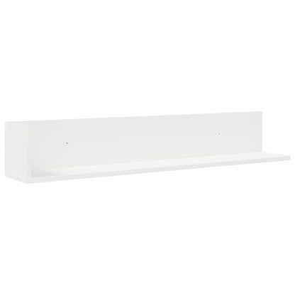 vidaXL Wandregale 2 Stk. Weiß 100x16,5x16,5 cm Holzwerkstoff