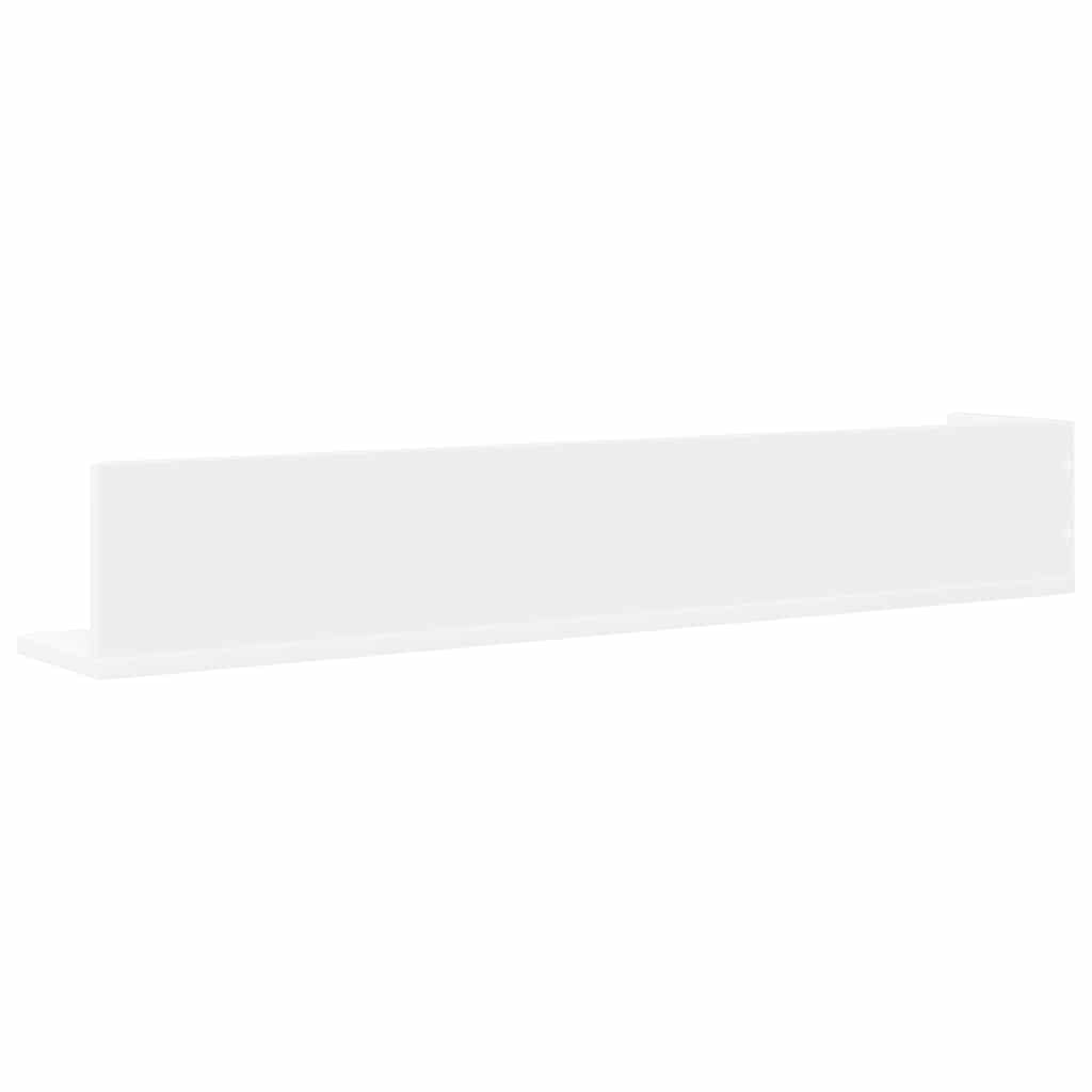vidaXL Wandregale 2 Stk. Weiß 100x16,5x16,5 cm Holzwerkstoff