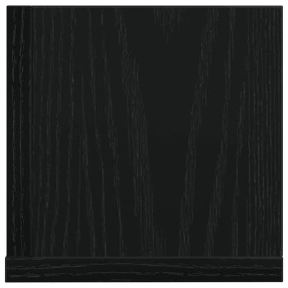 vidaXL Wandregale 2 Stk. Schwarz 100x16,5x16,5 cm Holzwerkstoff