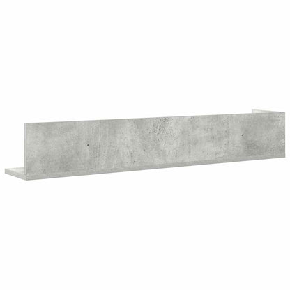 vidaXL Wandregale 2 Stk. Betongrau 100x16,5x16,5 cm Holzwerkstoff