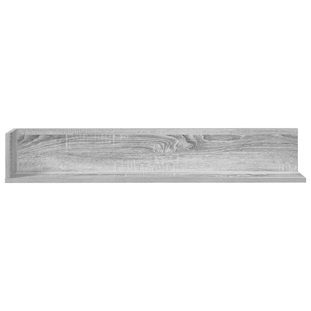 vidaXL Étagères murales 2 pcs Gris Sonoma 100x16,5x16,5 cm Bois d'ingénierie