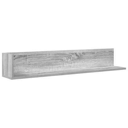 vidaXL Étagères murales 2 pcs Gris Sonoma 100x16,5x16,5 cm Bois d'ingénierie