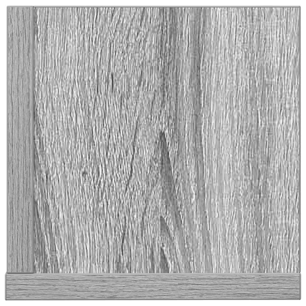 vidaXL Étagères murales 2 pcs Gris Sonoma 100x16,5x16,5 cm Bois d'ingénierie