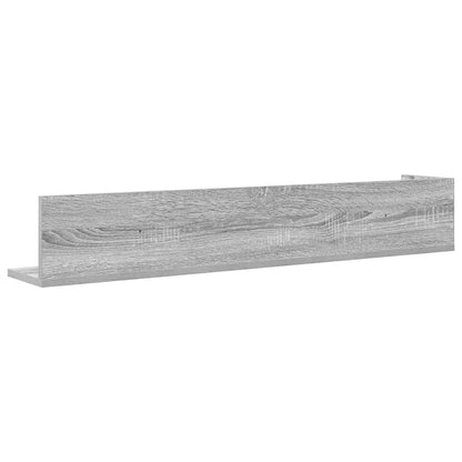 vidaXL Étagères murales 2 pcs Gris Sonoma 100x16,5x16,5 cm Bois d'ingénierie