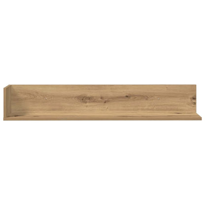 vidaXL Étagères murales 2 pcs Chêne Artisan 100x16,5x16,5 cm Bois d'ingénierie