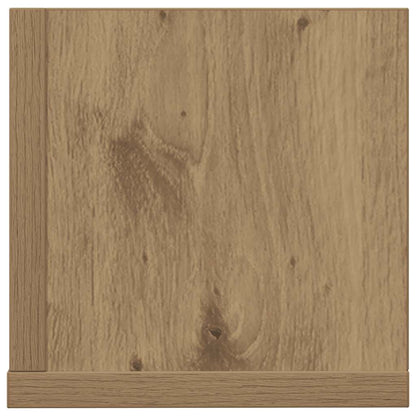 vidaXL Étagères murales 2 pcs Chêne Artisan 100x16,5x16,5 cm Bois d'ingénierie