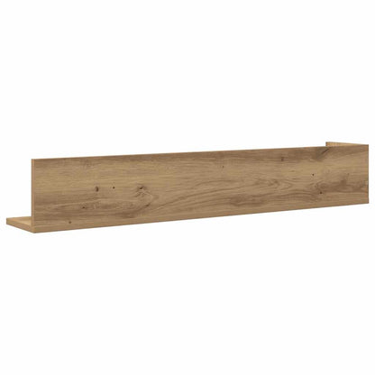 vidaXL Étagères murales 2 pcs Chêne Artisan 100x16,5x16,5 cm Bois d'ingénierie