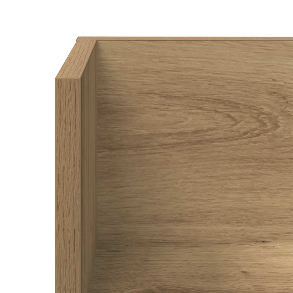 vidaXL Étagères murales 2 pcs Chêne Artisan 100x16,5x16,5 cm Bois d'ingénierie