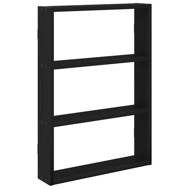 vidaXL Étagère murale noire 43x9x60 cm en bois d'ingénierie