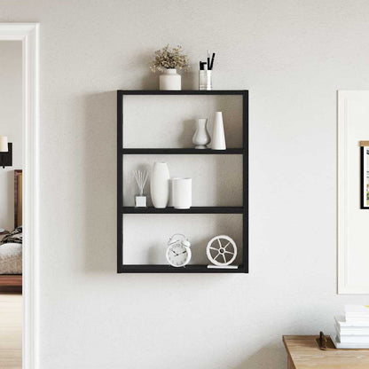 vidaXL Étagère murale noire 43x9x60 cm en bois d'ingénierie
