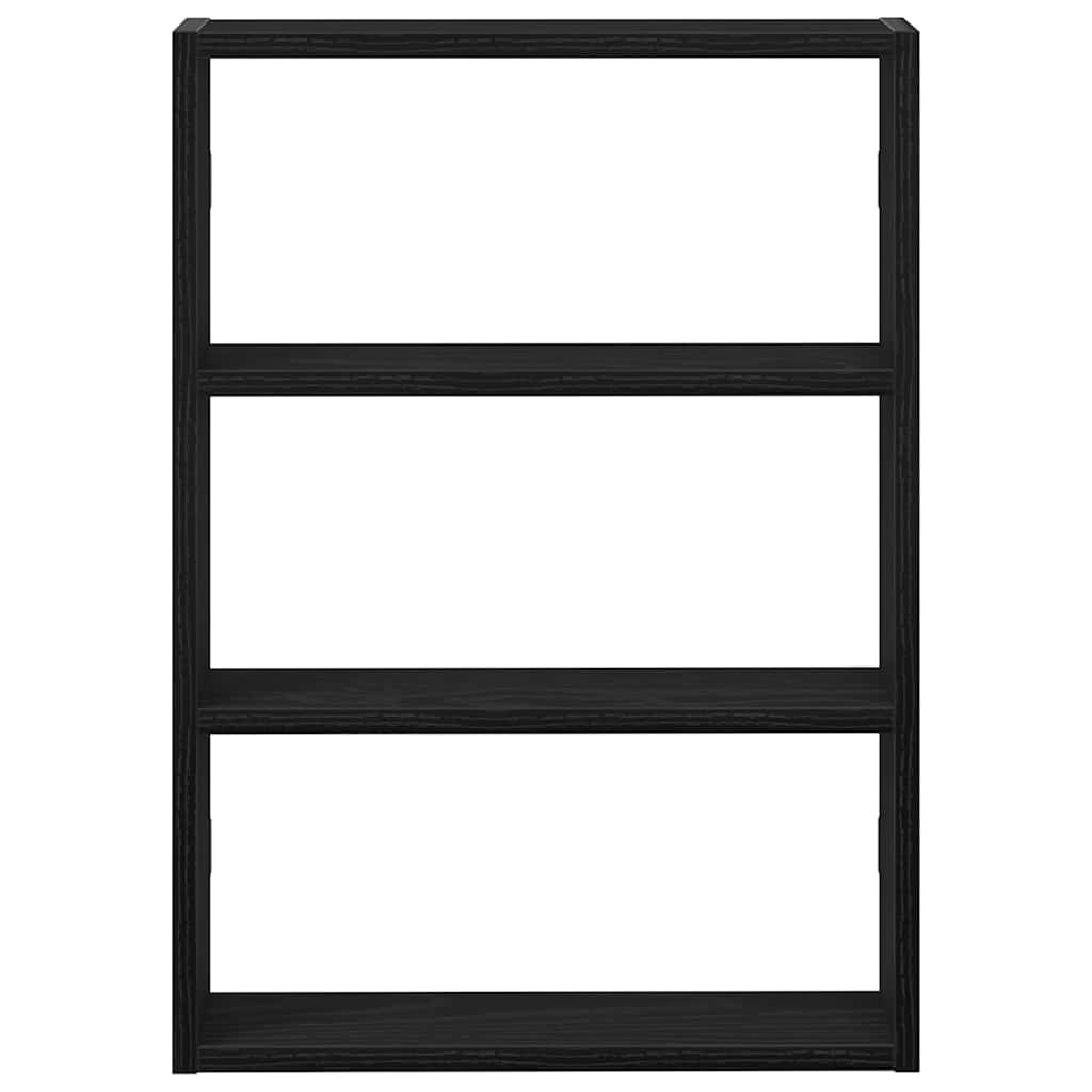 vidaXL Étagère murale noire 43x9x60 cm en bois d'ingénierie