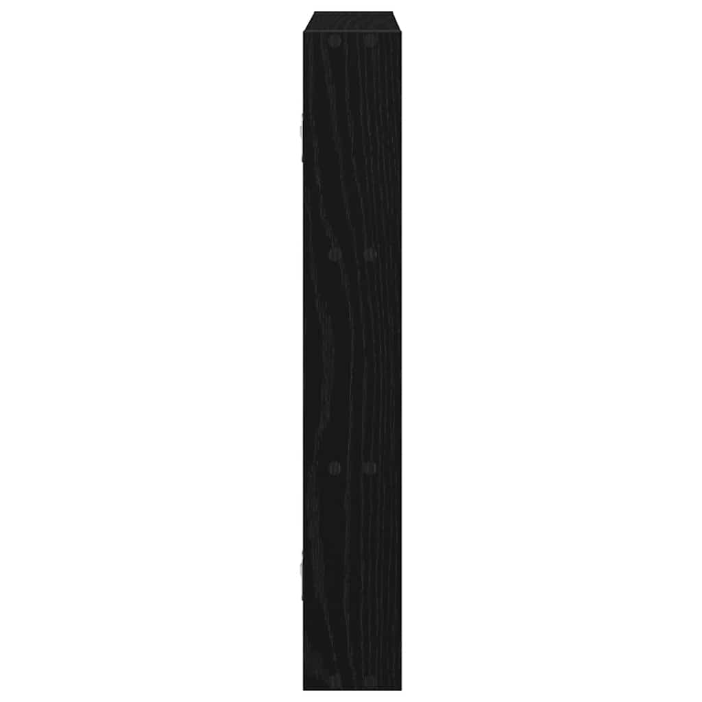 vidaXL Étagère murale noire 43x9x60 cm en bois d'ingénierie