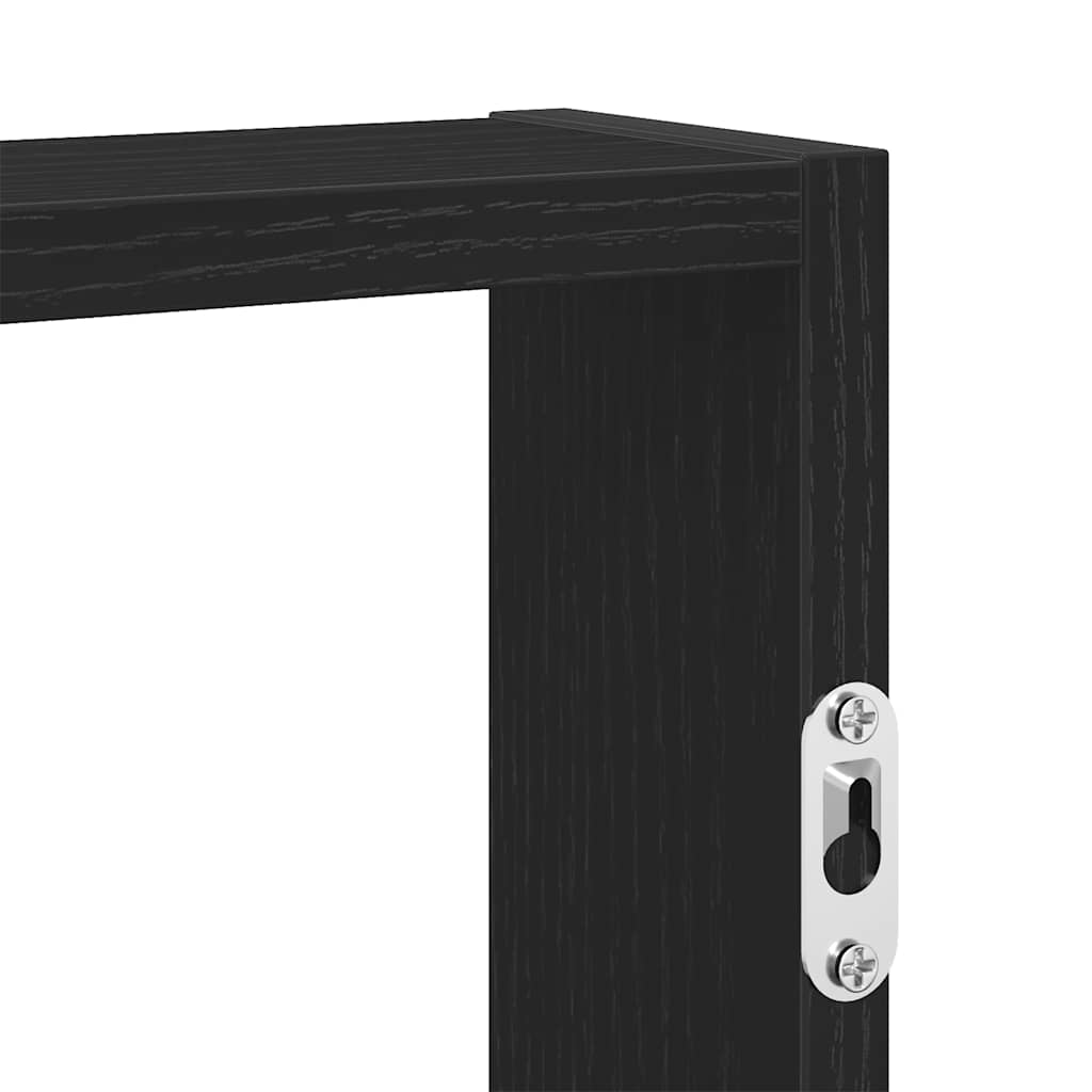 vidaXL Étagère murale noire 43x9x60 cm en bois d'ingénierie