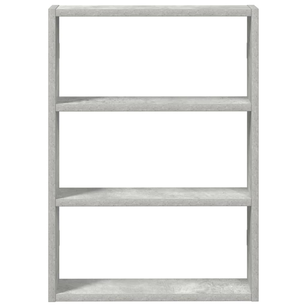 vidaXL Étagère murale gris béton 43x9x60 cm Bois d'ingénierie
