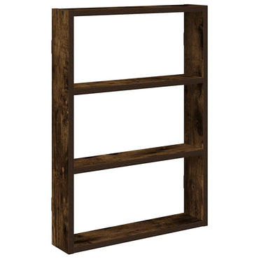 vidaXL Étagère murale aspect chêne fumé 43x9x60 cm Bois d'ingénierie
