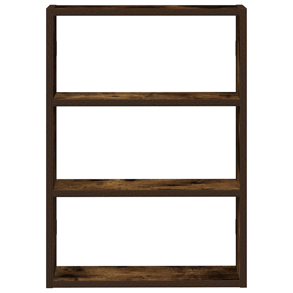 vidaXL Étagère murale aspect chêne fumé 43x9x60 cm Bois d'ingénierie