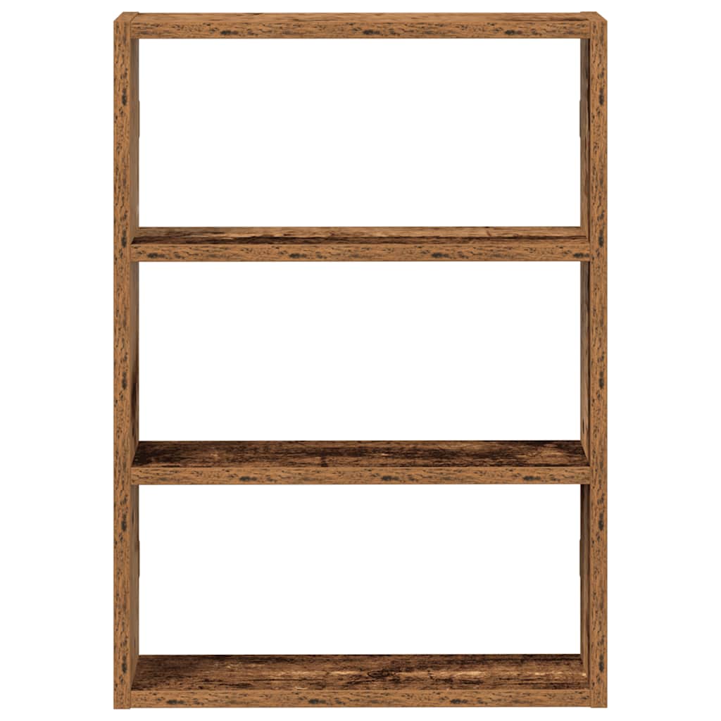 vidaXL Wandregal Altholz-Optik 43x9x60 cm Holzwerkstoff
