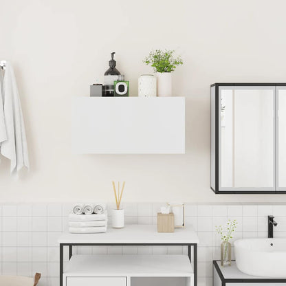 vidaXL Armoire murale de salle de bain blanc 60x25x30 cm bois d'ingénierie