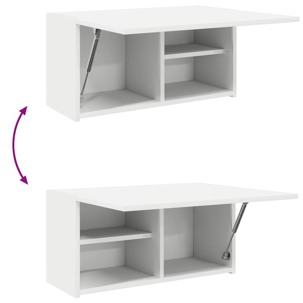 vidaXL Armoire murale de salle de bain blanc 60x25x30 cm bois d'ingénierie