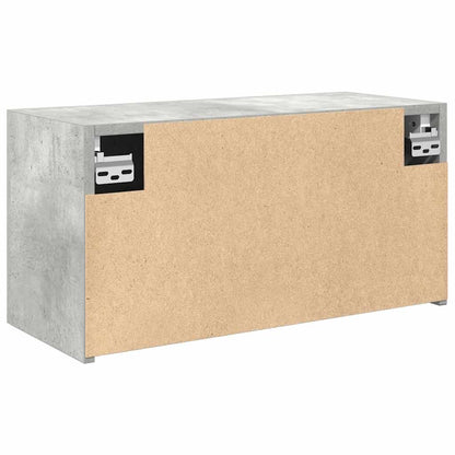 vidaXL Bad-Wandschrank Betongrau 60x25x30 cm Holzwerkstoff