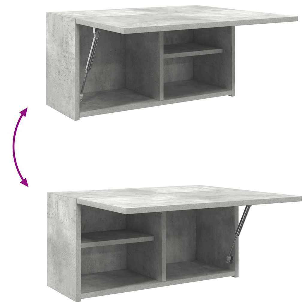 vidaXL Bad-Wandschrank Betongrau 60x25x30 cm Holzwerkstoff