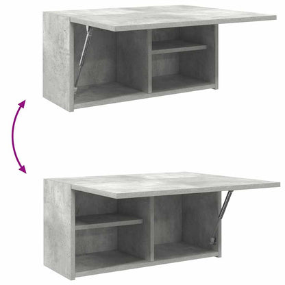 vidaXL Bad-Wandschrank Betongrau 60x25x30 cm Holzwerkstoff