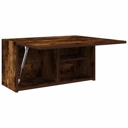 vidaXL Meuble haut de salle de bain chêne fumé 60x25x30 cm bois d'ingénierie