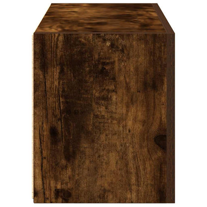 vidaXL Meuble haut de salle de bain chêne fumé 60x25x30 cm bois d'ingénierie
