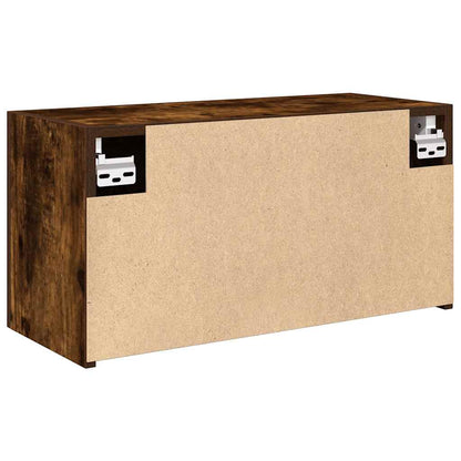 vidaXL Meuble haut de salle de bain chêne fumé 60x25x30 cm bois d'ingénierie
