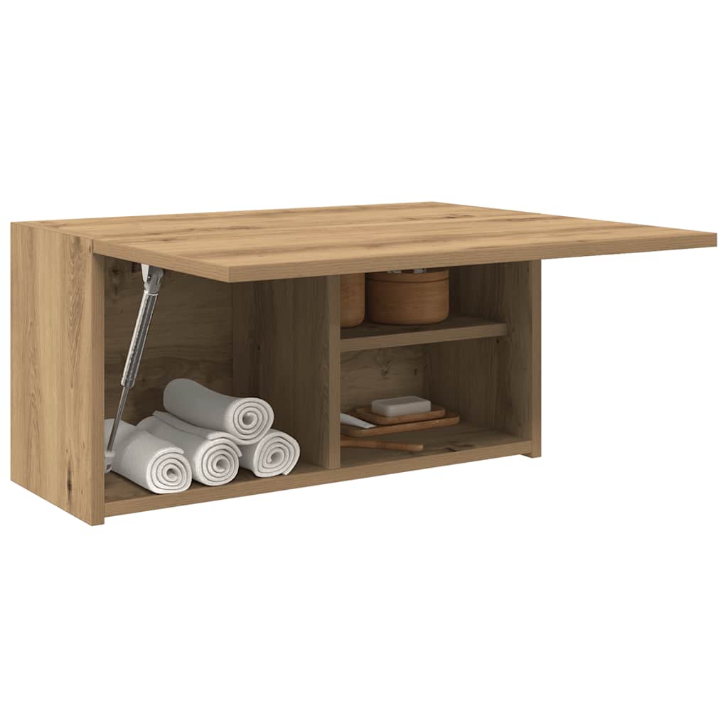 vidaXL Armoire murale de salle de bain chêne artisan 60x25x30 cm bois d'ingénierie