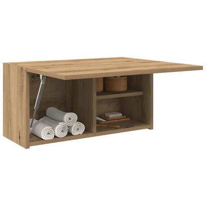 vidaXL Armoire murale de salle de bain chêne artisan 60x25x30 cm bois d'ingénierie