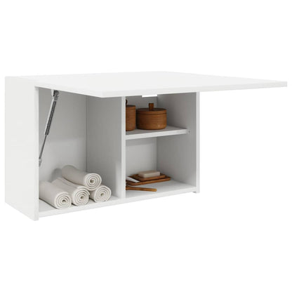 vidaXL Meuble Haut de Salle de Bain Blanc 60x25x40 cm Bois d'ingénierie
