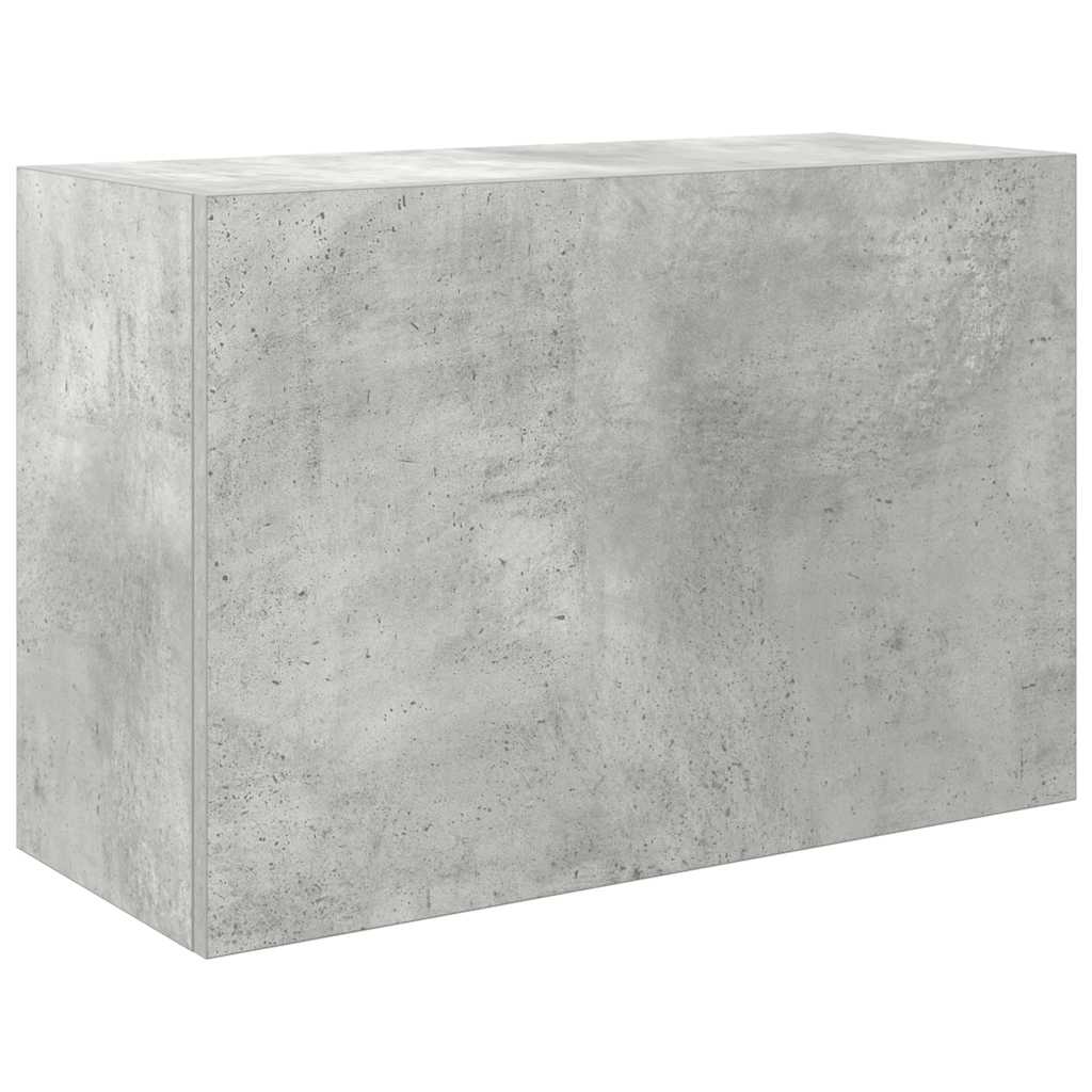 vidaXL Meuble haut de salle de bain gris béton 60x25x40 cm en bois d'ingénierie