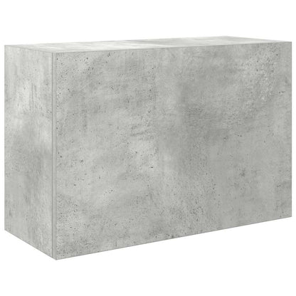vidaXL Meuble haut de salle de bain gris béton 60x25x40 cm en bois d'ingénierie