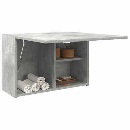 vidaXL Meuble haut de salle de bain gris béton 60x25x40 cm en bois d'ingénierie