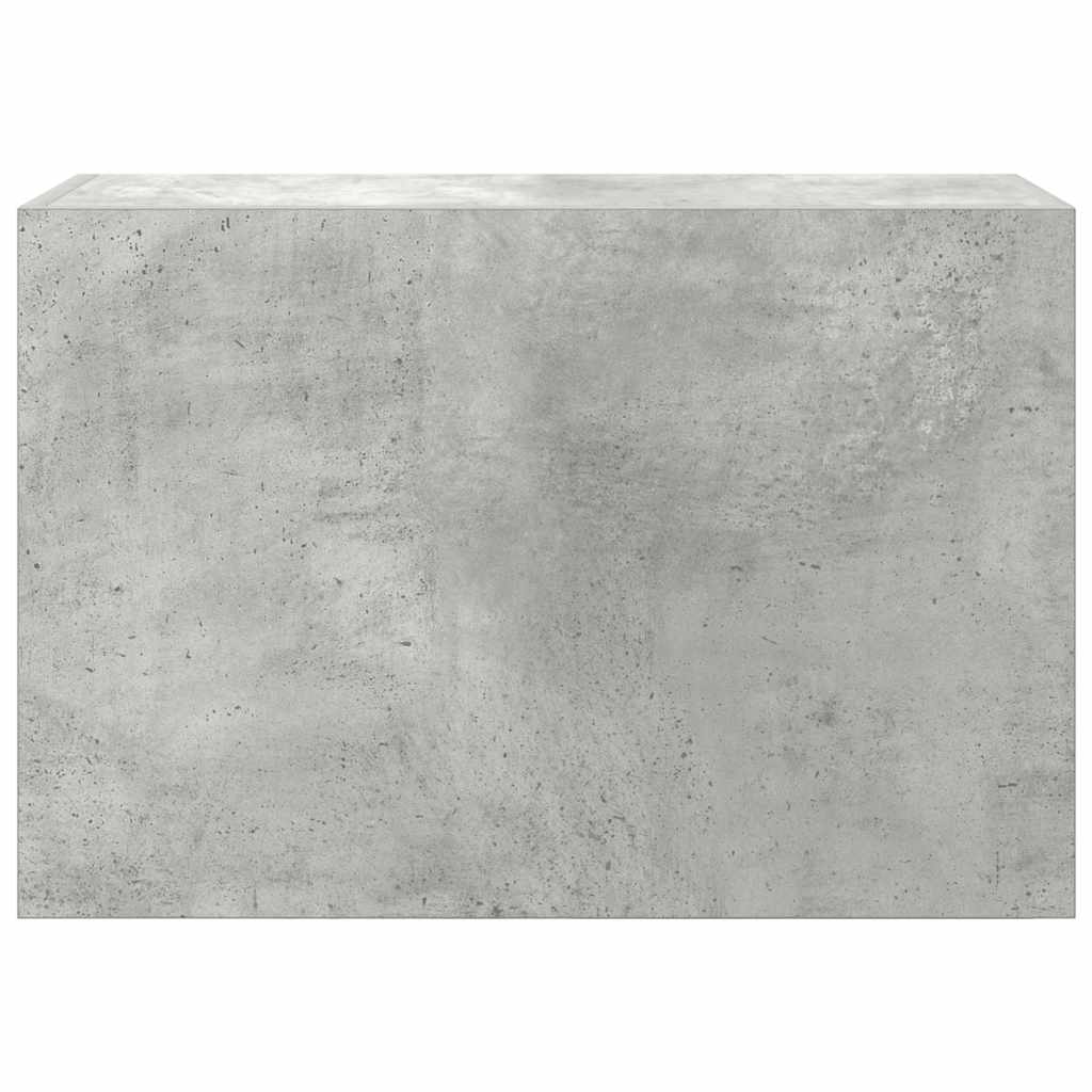 vidaXL Meuble haut de salle de bain gris béton 60x25x40 cm en bois d'ingénierie