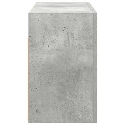 vidaXL Meuble haut de salle de bain gris béton 60x25x40 cm en bois d'ingénierie