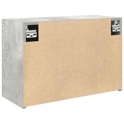 vidaXL Meuble haut de salle de bain gris béton 60x25x40 cm en bois d'ingénierie